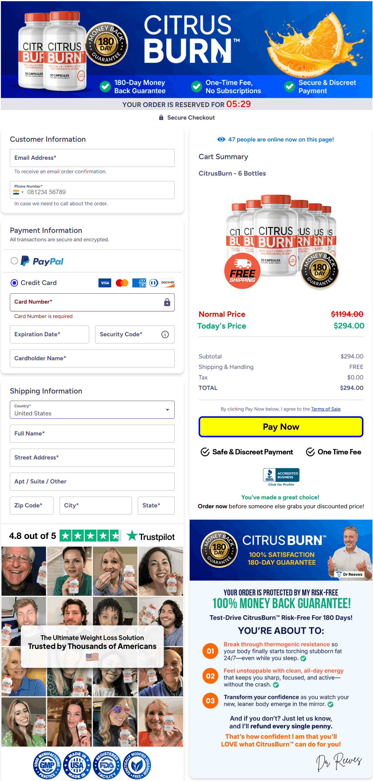 Citrus Burn-Secure-Checkout