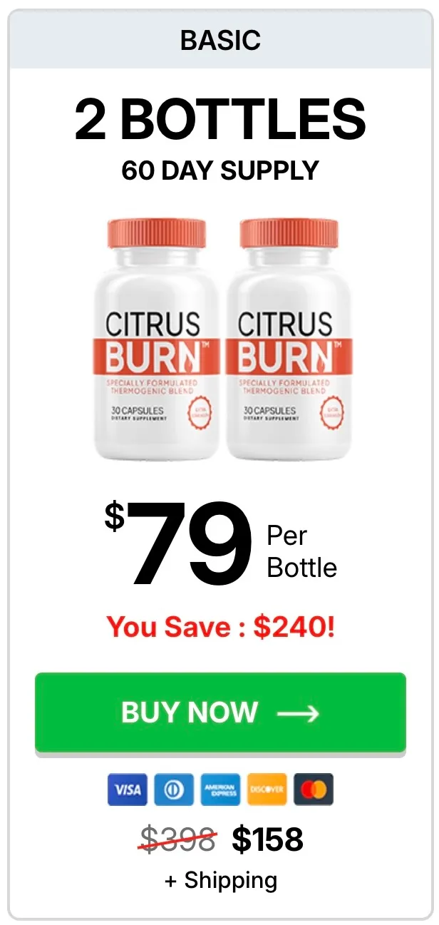 Citrus Burn 2 bottle
